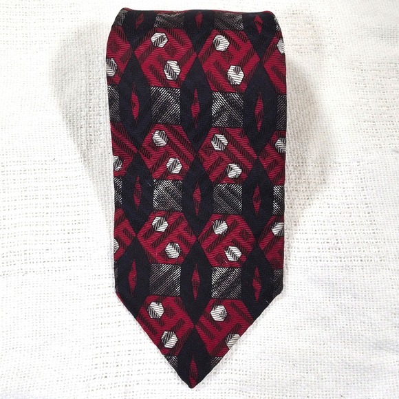 Robert Talbott Other - Robert Talbott Nordstrom Best of Class Fine Silk Men's Geometric Necktie Red